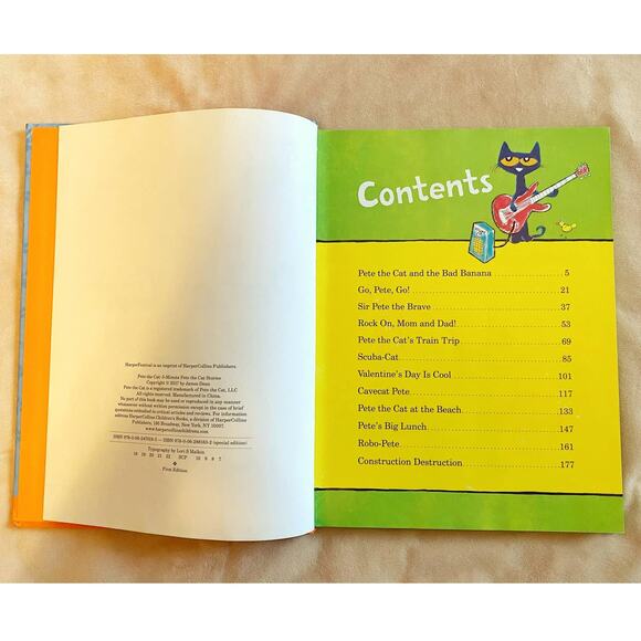 5-MINUTE PETE THE CAT STORIES BY JAMES DEAN HARDCOVER INCLUDES 12 STORIES - Picture 6 of 10